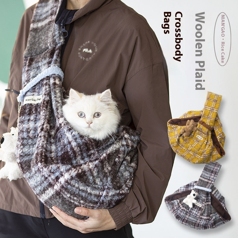Portable Anti-Stress Pet Crossbody Backpack