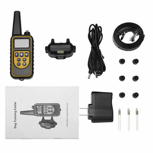 3000 Ft Dog Training Us Collar Rechargeable Remote Shock Pet Waterproof Trainer