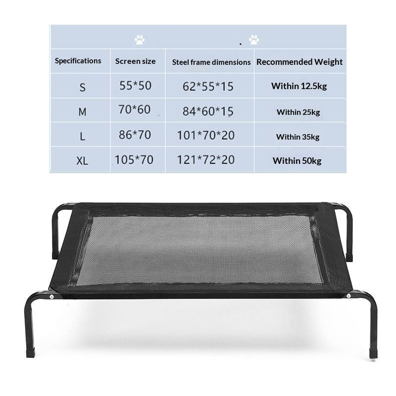 All-Season Moisture-Resistant Detachable And Washable Mesh Dog Bed