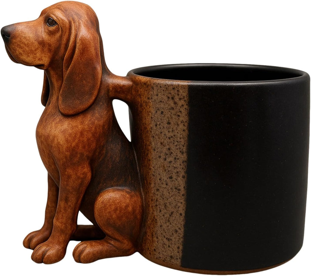 Creative 3D Animal Shape Ceramic Mug,11 Oz 3D Animal Cup,Unique Dog Coffee Mugs Gift With Handle For Home & Office,Gift For Dogs Owner