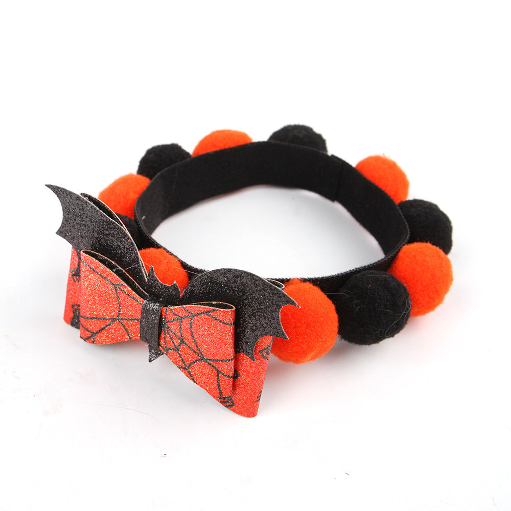Halloween Pet Fur Ball Collar