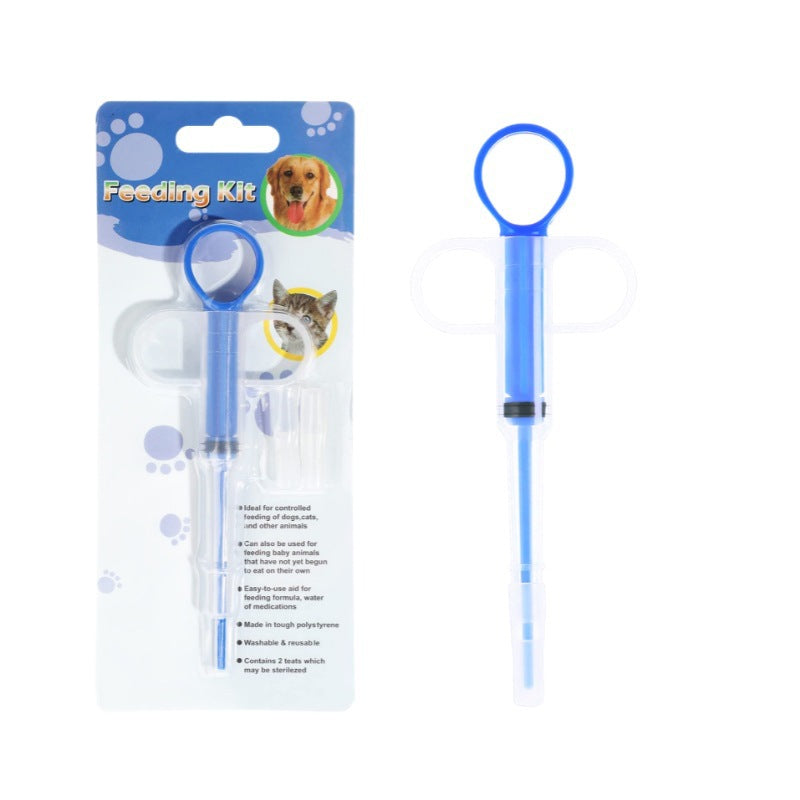 Pet Medication Dispenser Push-Type Syringe Injector