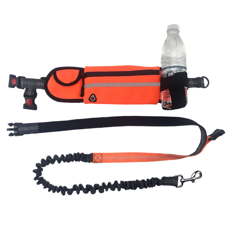 Portable Dog Waist Bag With Running Leash