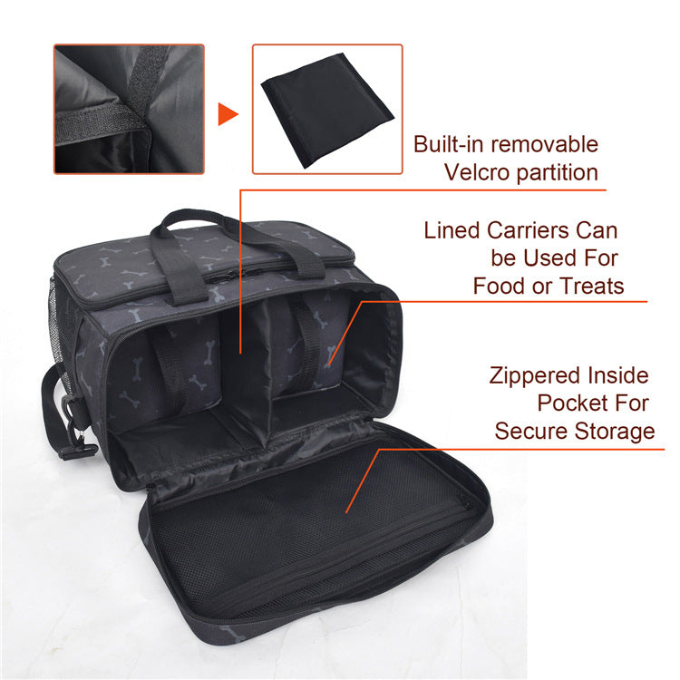 Pet Travel Bag Set Of Thick And Comfortable Multi-Function
