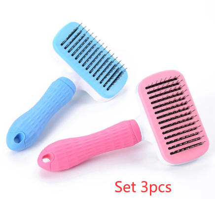 Self-Cleaning Pet Grooming Comb