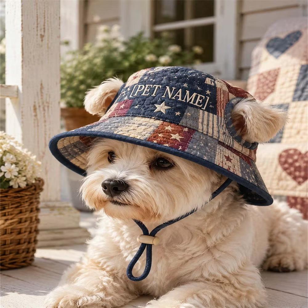 Quilted Polyester Pet Hat