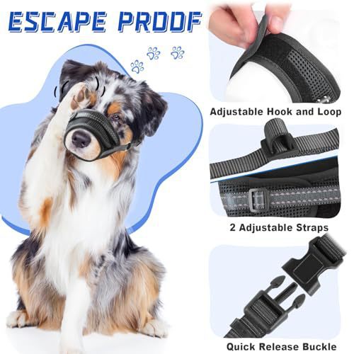 Soft Breathable Mesh Dog Muzzle