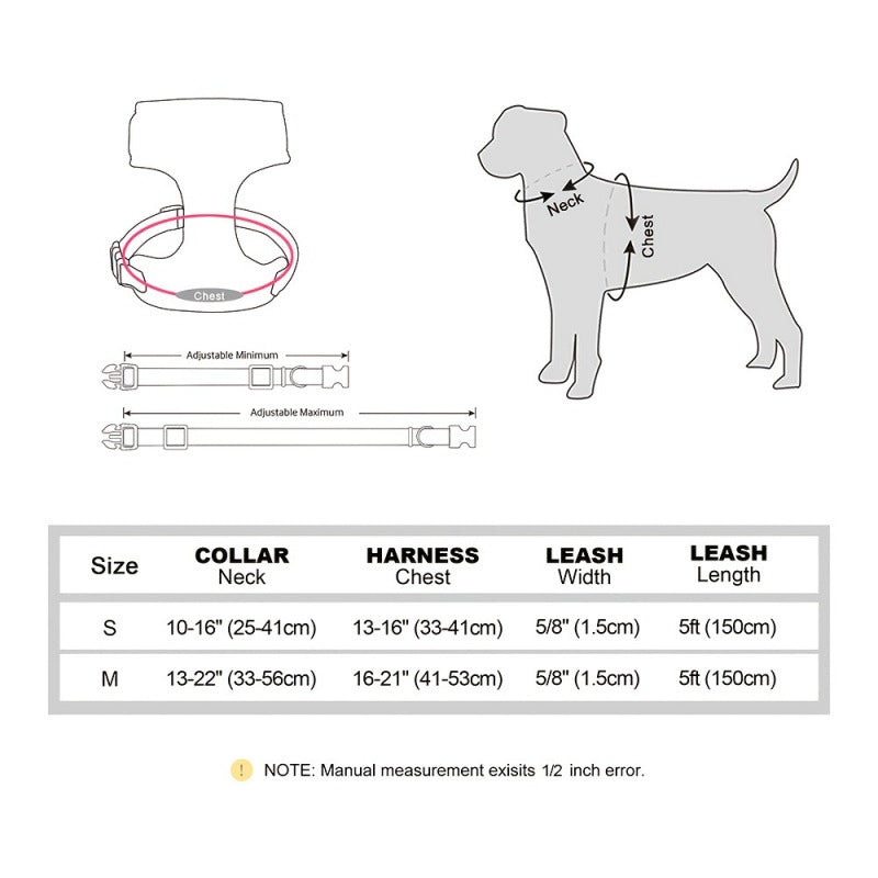 Solid Color Pet Vest Harness With Bow