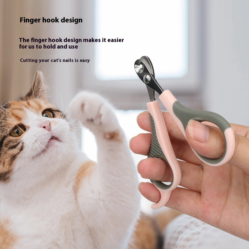 Portable Plastic Round Hole Dog Nail Clipper