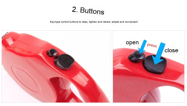 Pet Supplies Hand Holding Rope Automatic Retractable Dog Walker
