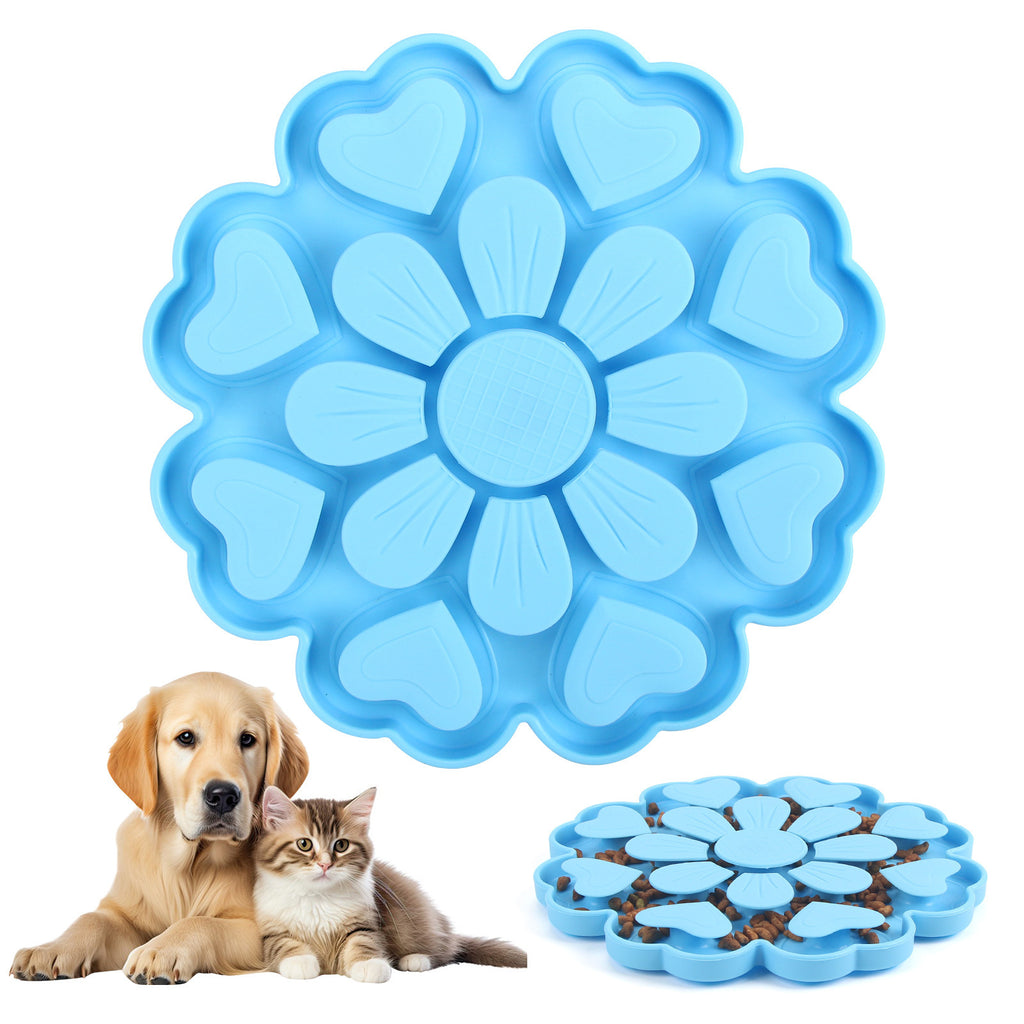 Silicone Pet Placemat With Floral Design