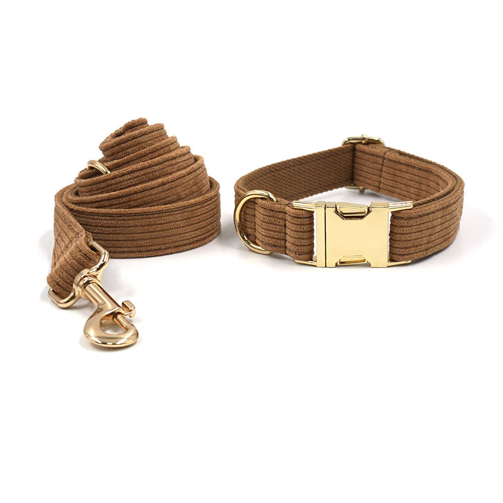 Pet Collar Traction Rope Bow Garbage Pack Chest And Back Five-Piece Set