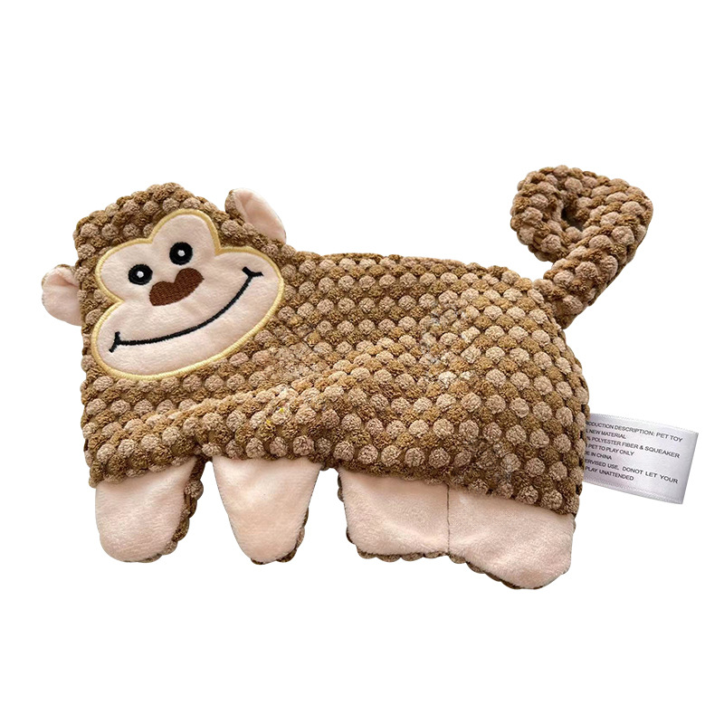 No-Stuffing Squeaky Crinkle Dog Toy