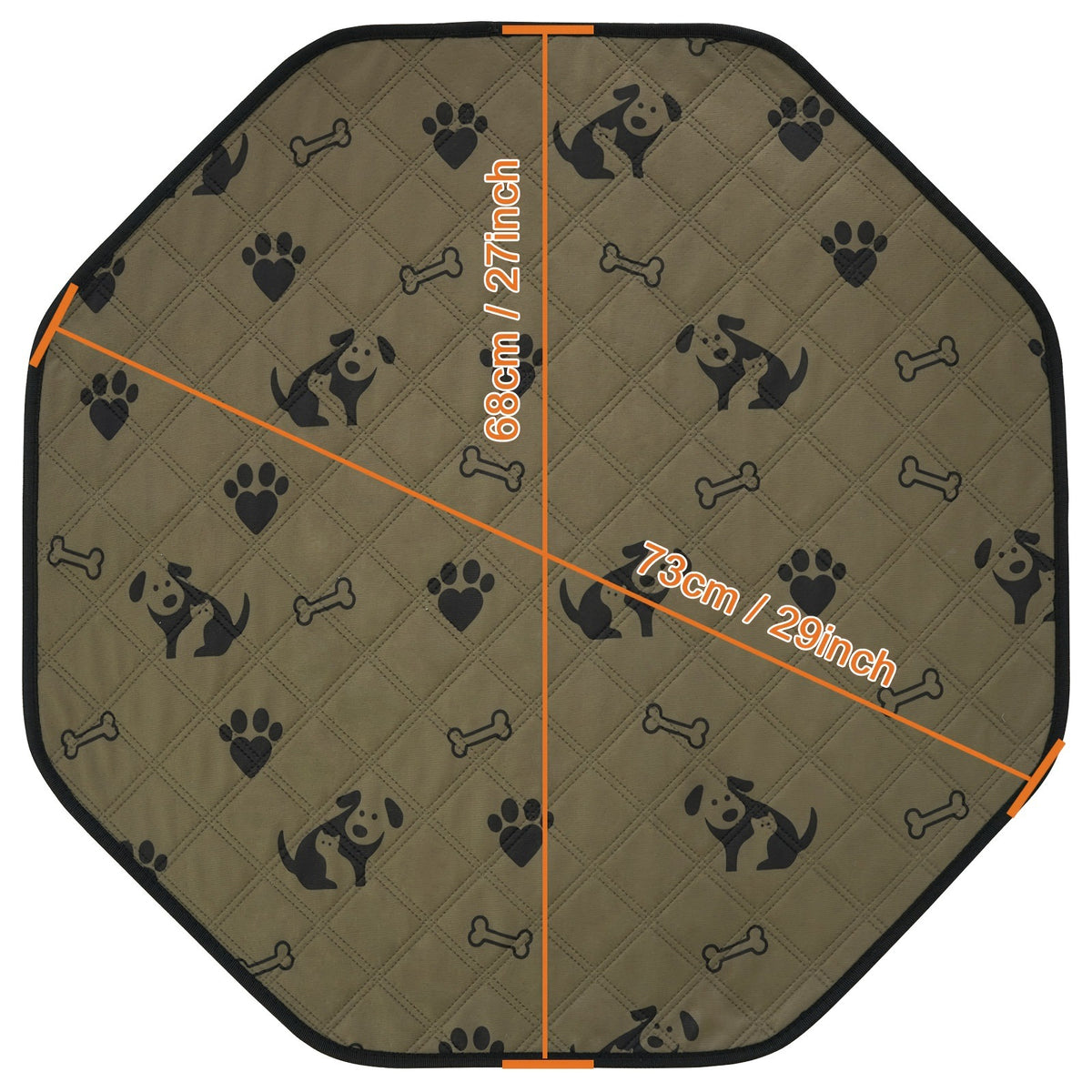 Washable Octagonal Dog Potty Pad