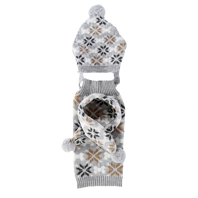 Japanese-Style Retro Pet Sweater Set