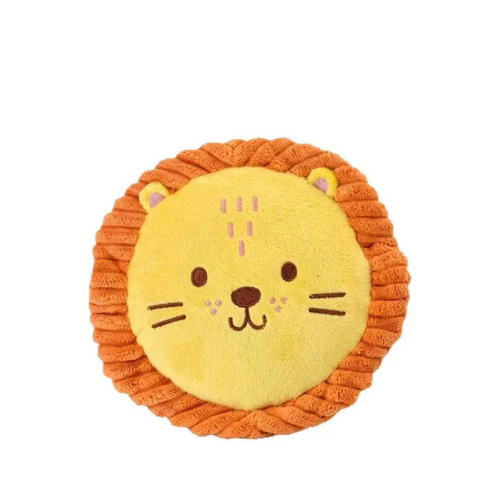 Round Plush Squeaky Dog Toy