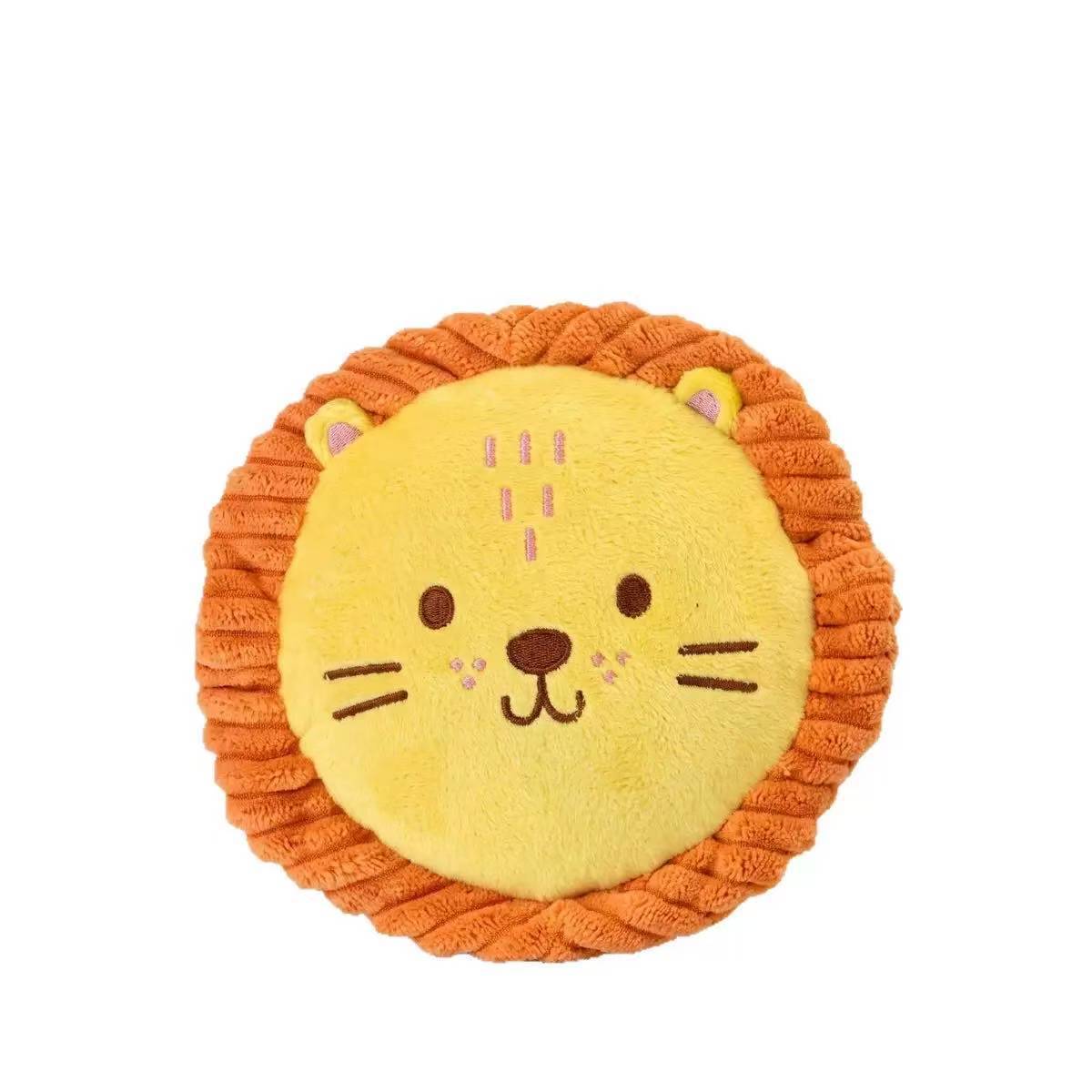 Round Plush Squeaky Dog Toy