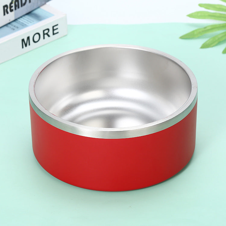 Stainless Steel Round Dog Bowl Large Capacity