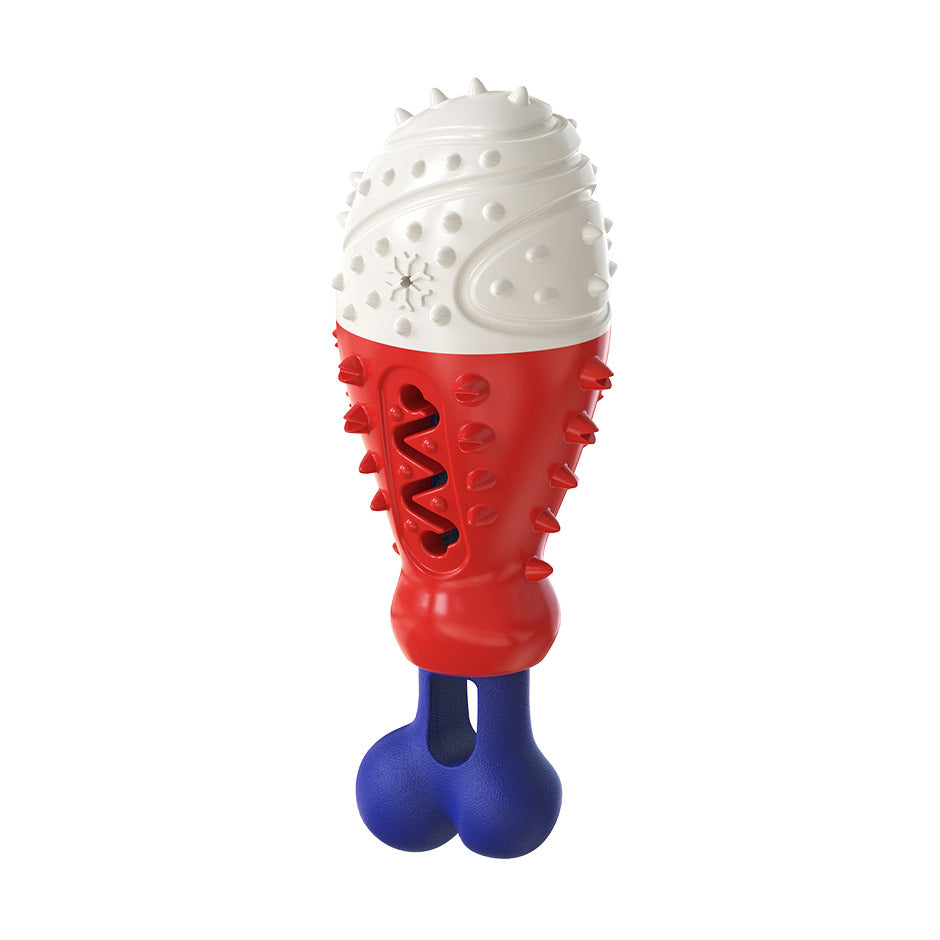Turkey Leg Shape Cleaning Dog Toothbrush Molar Toy