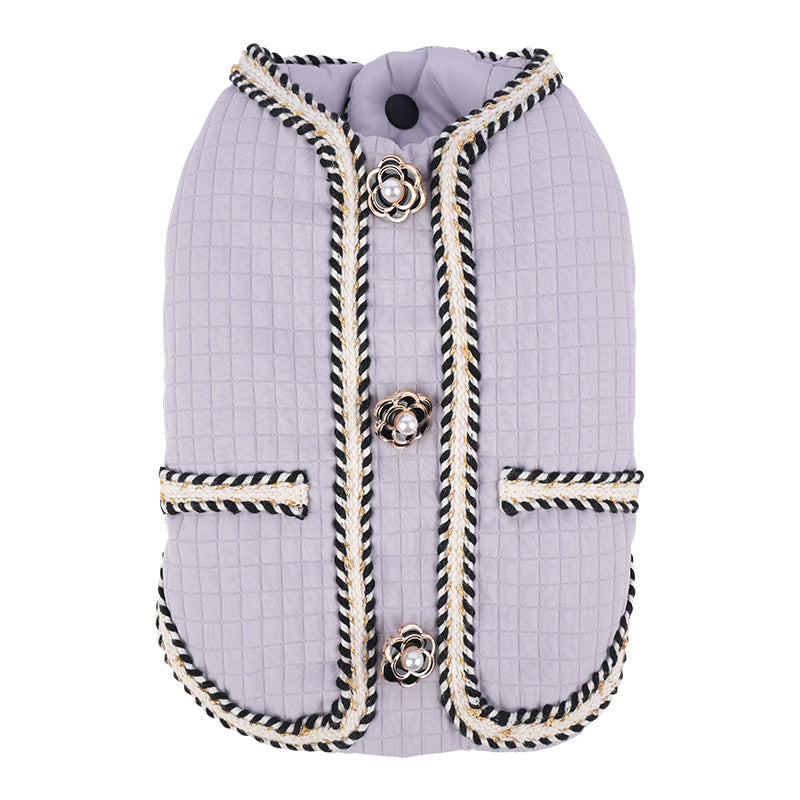 Warm Quilted Pet Coat For Autumn And Winter