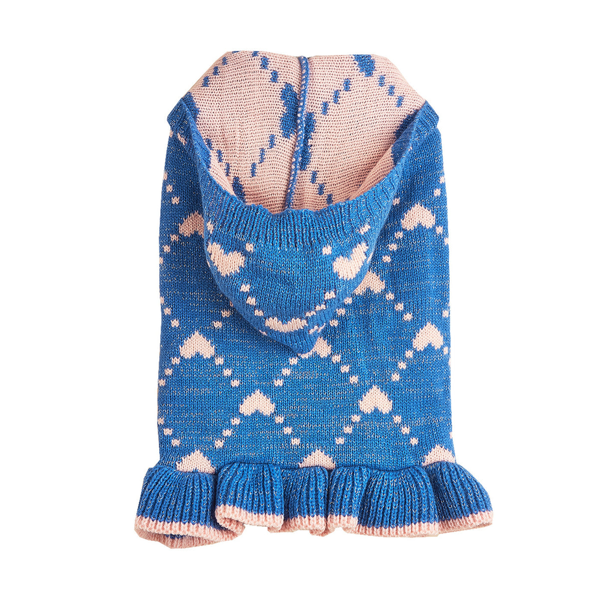 Small Dog Winter Knit Hoodie Dress