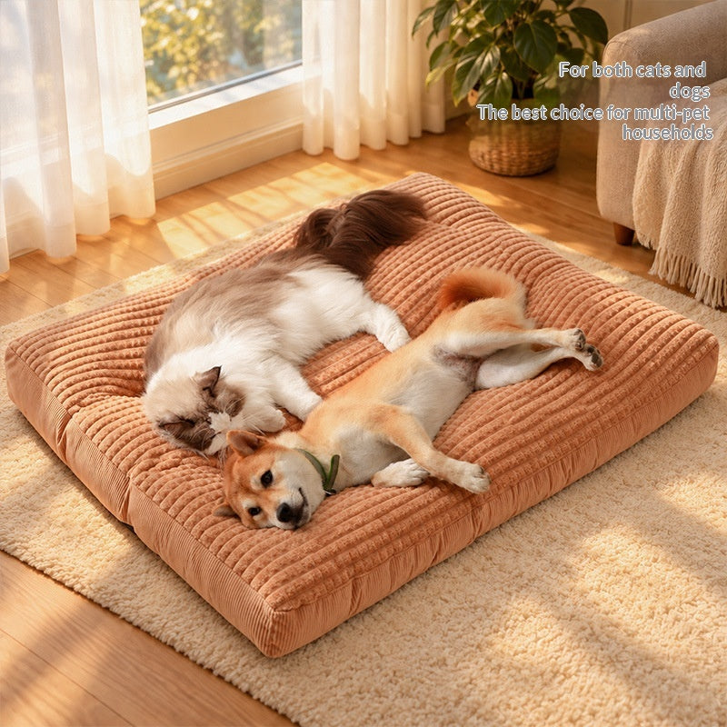 Removable And Washable All-Season Large Dog Bed Mat