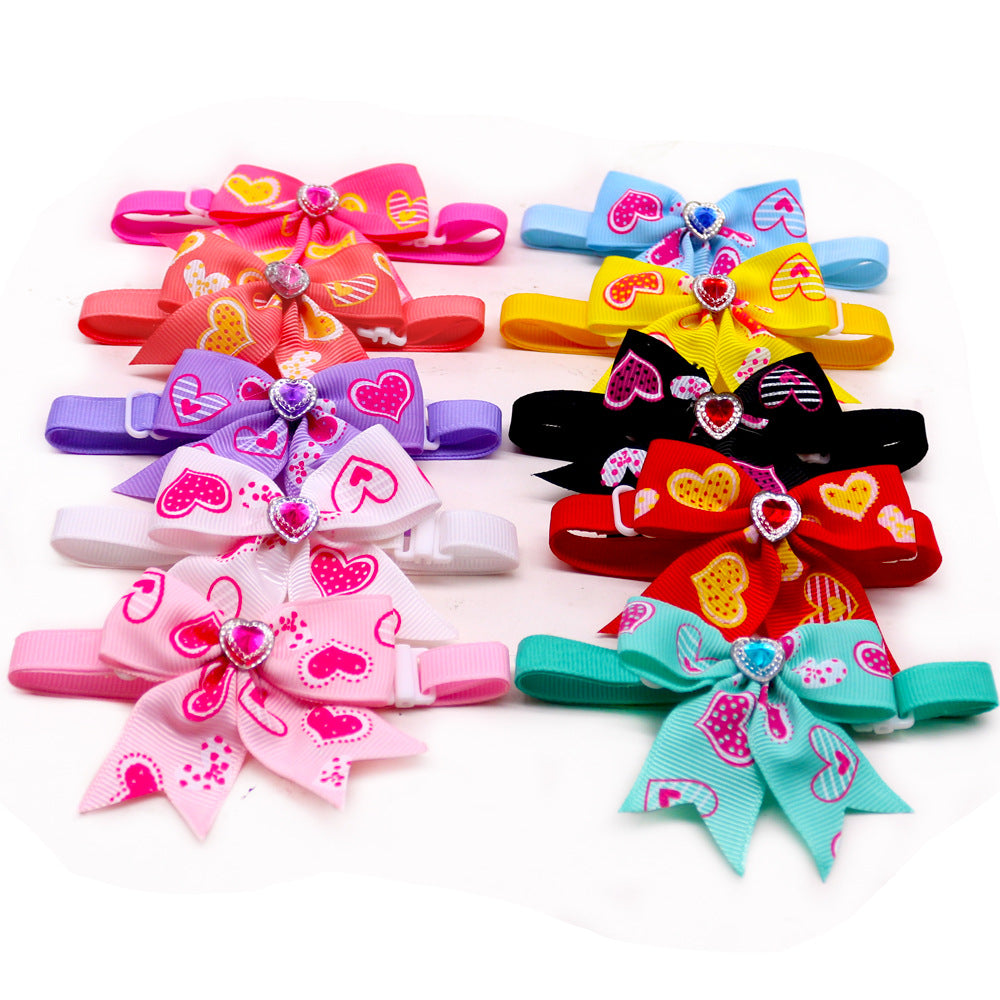 Diamond Bow Tie Dog Accessory