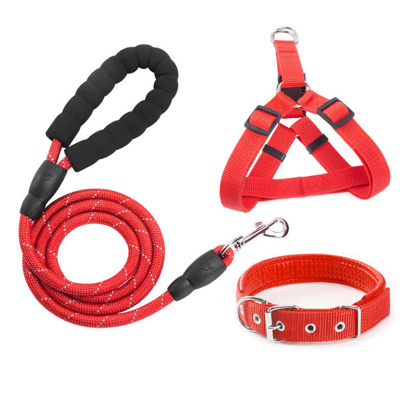 Eva Reflective Pet Dog Leash Collar Set