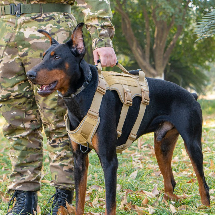 Cross-Border Dog Tactical Harness With Reflective Lightweight Leash