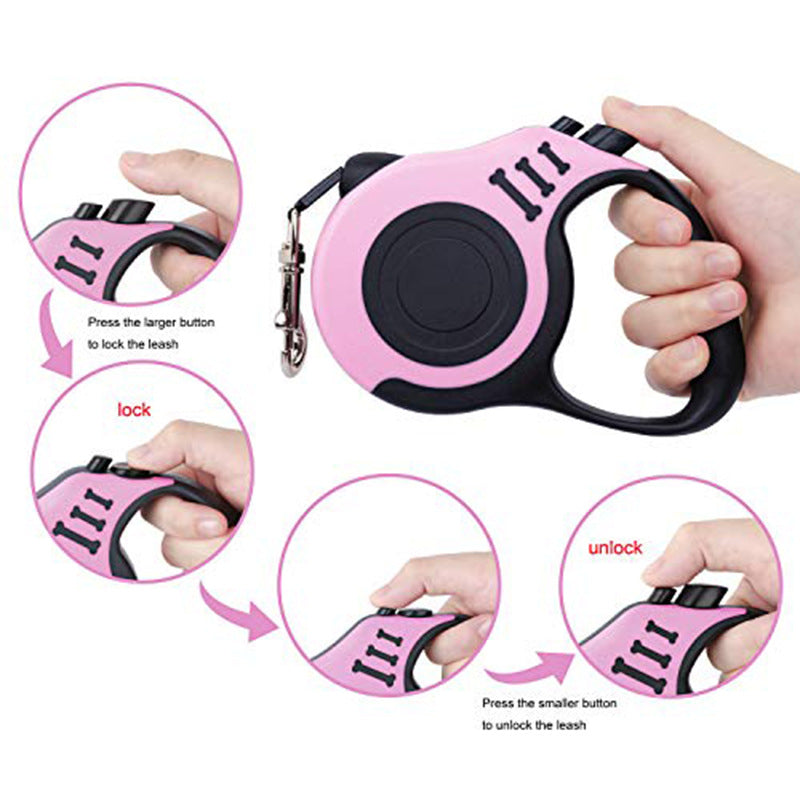 Pet Automatic Retractable Traction Rope Set Dog Leash Dog Traction Rope Device