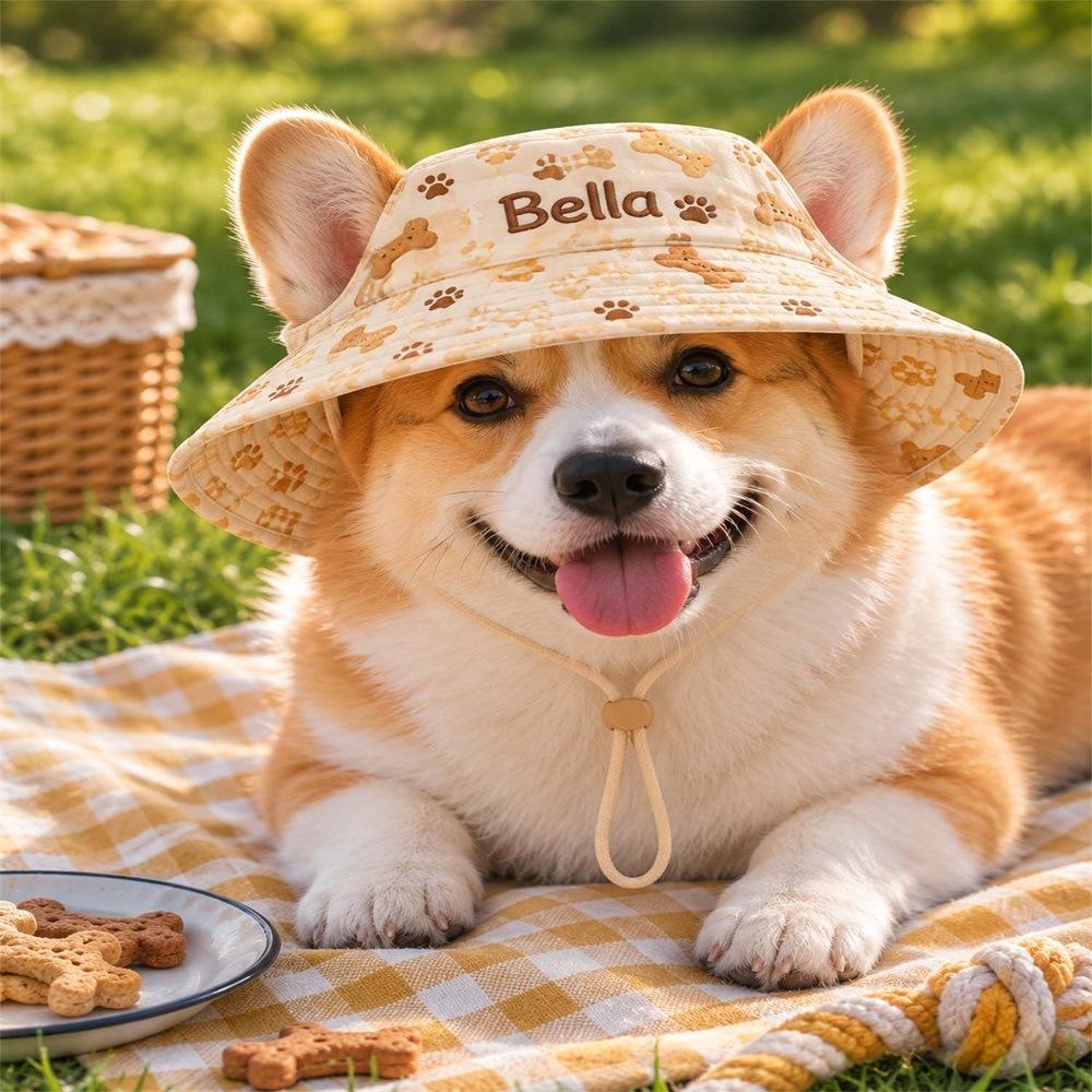 Quilted Polyester Pet Hat