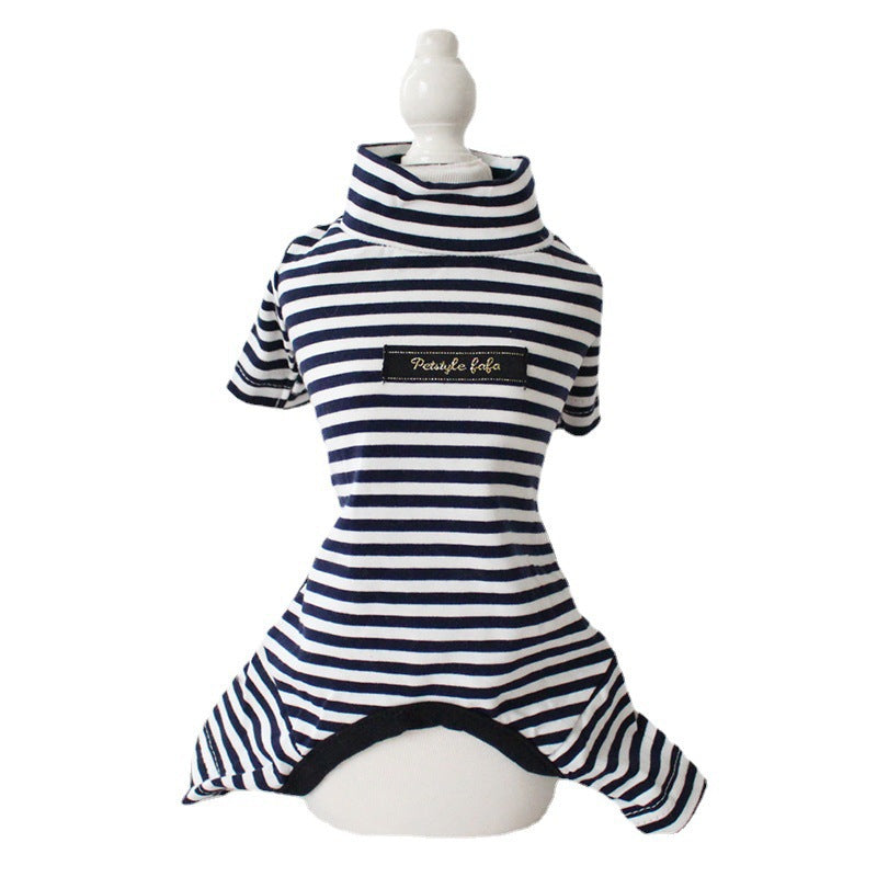 Cotton Eight-Color Striped Dog Leggings