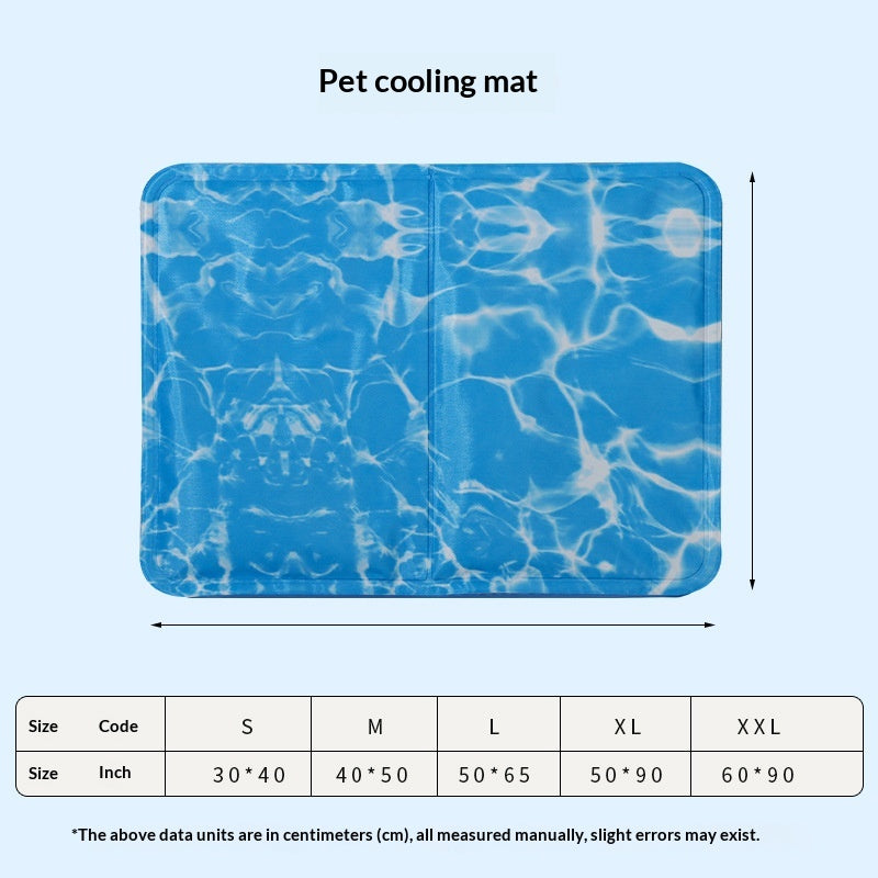 Water-Wave Gel-Sponge Cooling Dog Mat