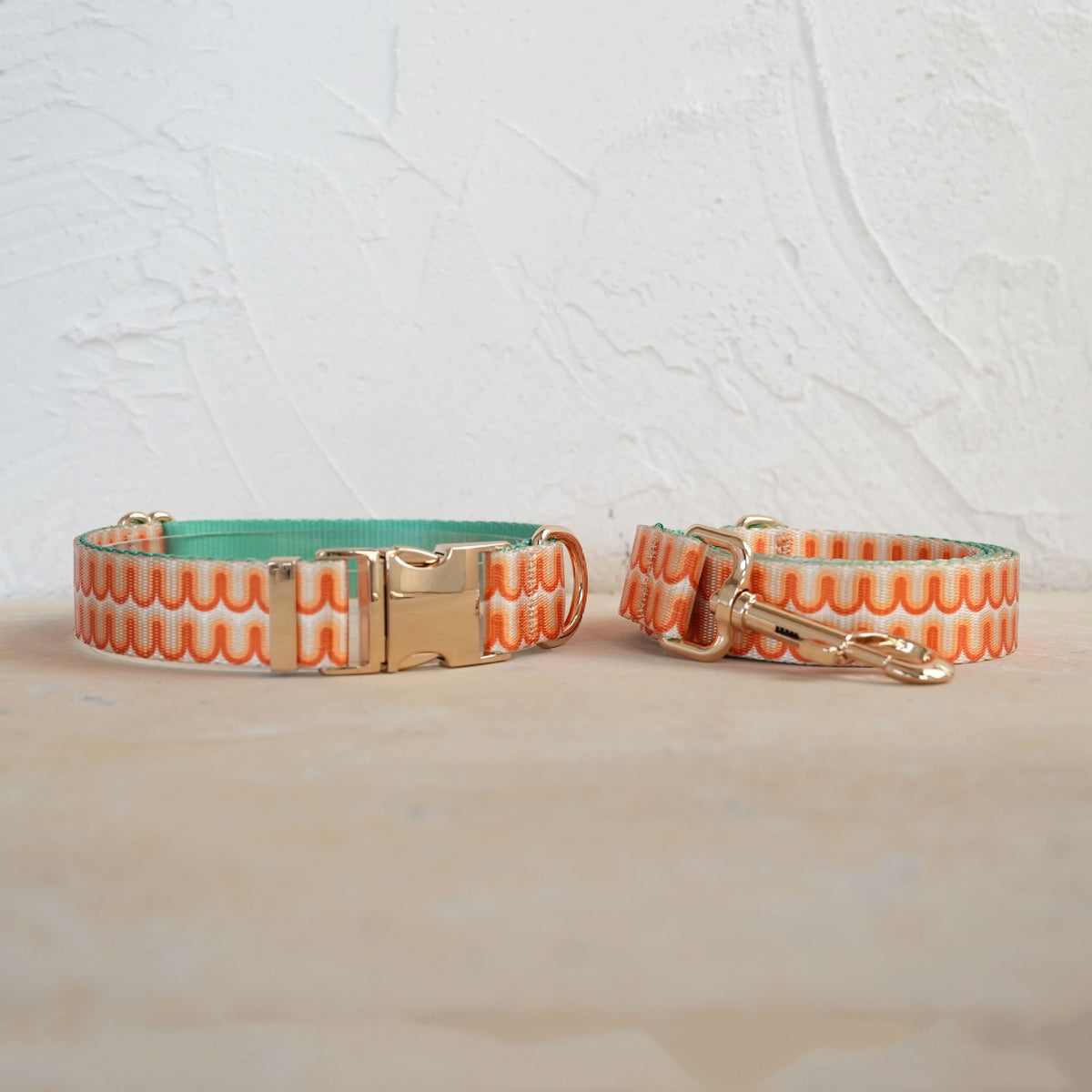 Soft Chinese-Style Dog Collar And Leash Set