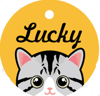 Custom Lettering Pet ID Tag