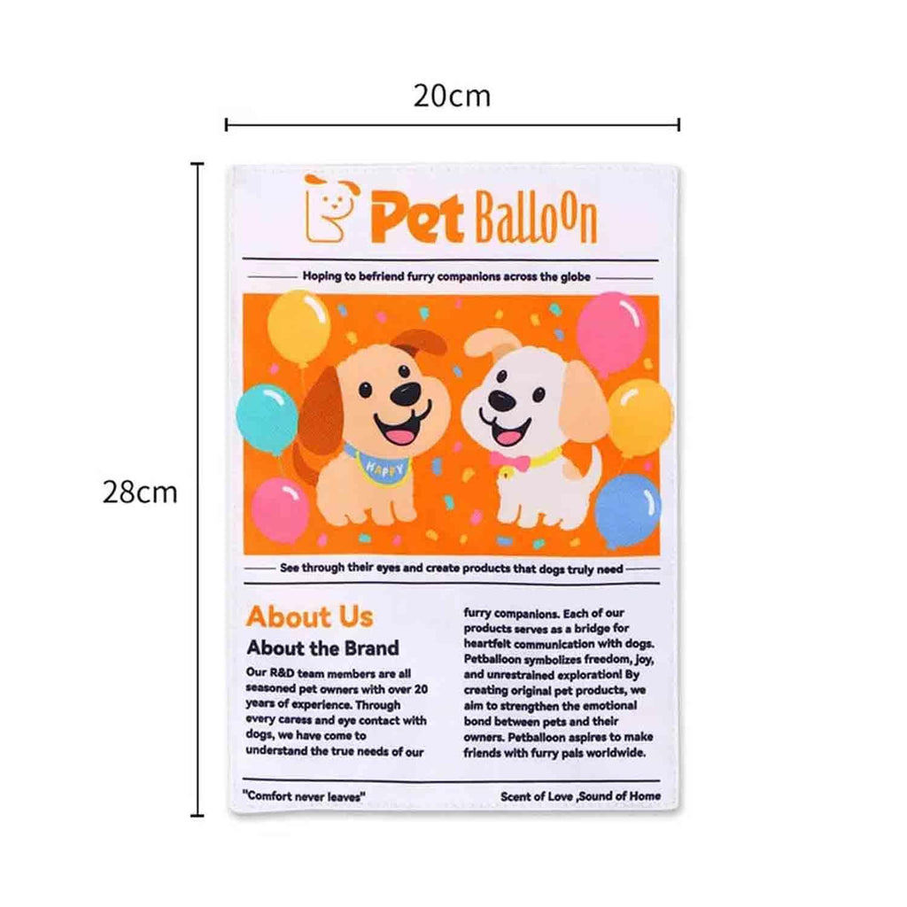 2-Pack Newspaper Crinkle Dog Toy