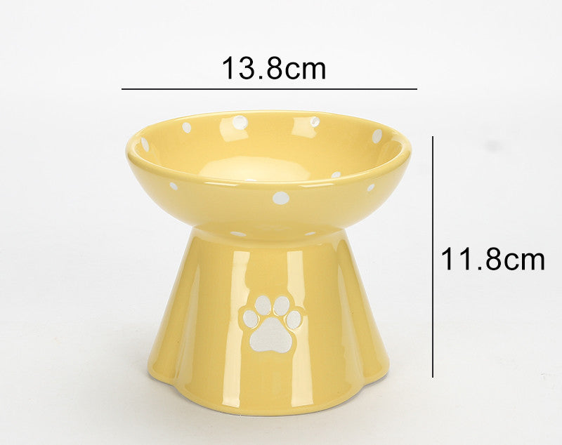 Protect Cervical Spine Large Capacity Ceramic Pet Bowl
