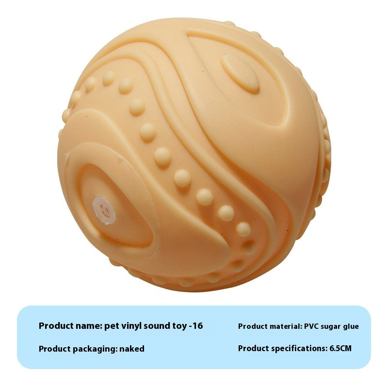 Pet Sound Rubber Simulation Bite-Resistant Ball