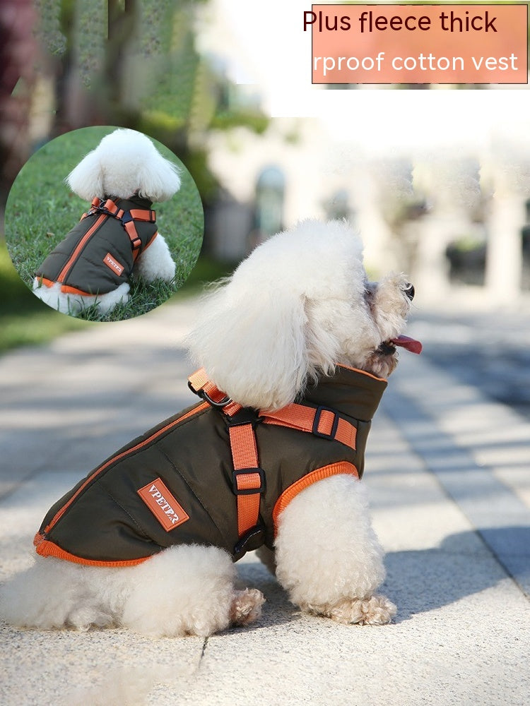 Fleece-Lined Two-Legged Dog Ski Suit