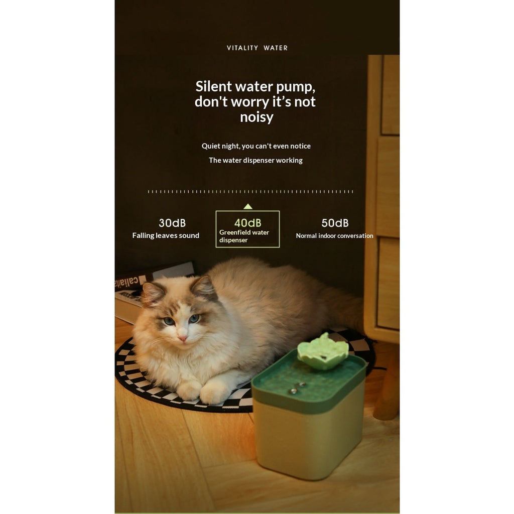 Silent Automatic Circulating Filtered Pet Water Fountain