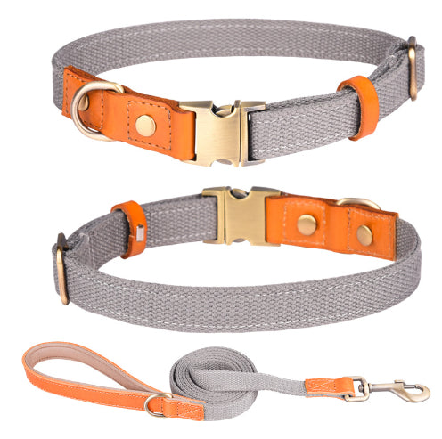 Cowhide Dog Collar With Single Ring