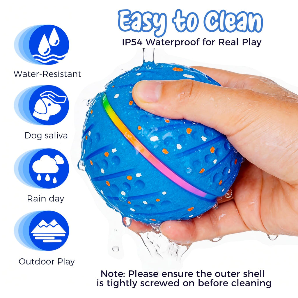 Interactive Rolling Bouncing Dog Ball With LED Lights