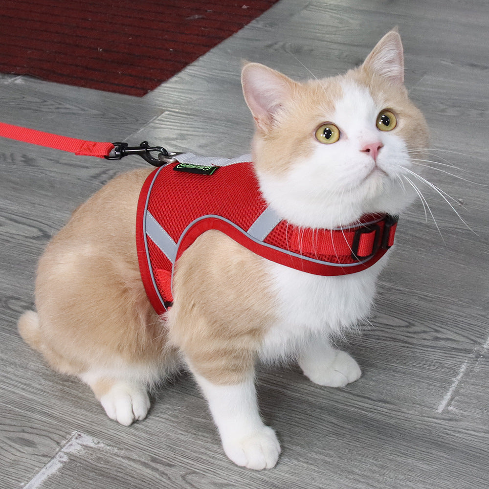 Adjustable Reflective Mesh Dog Harness