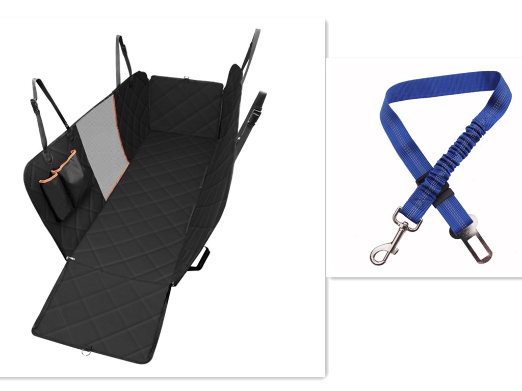 Dog Car Seat Cover With Mesh Window