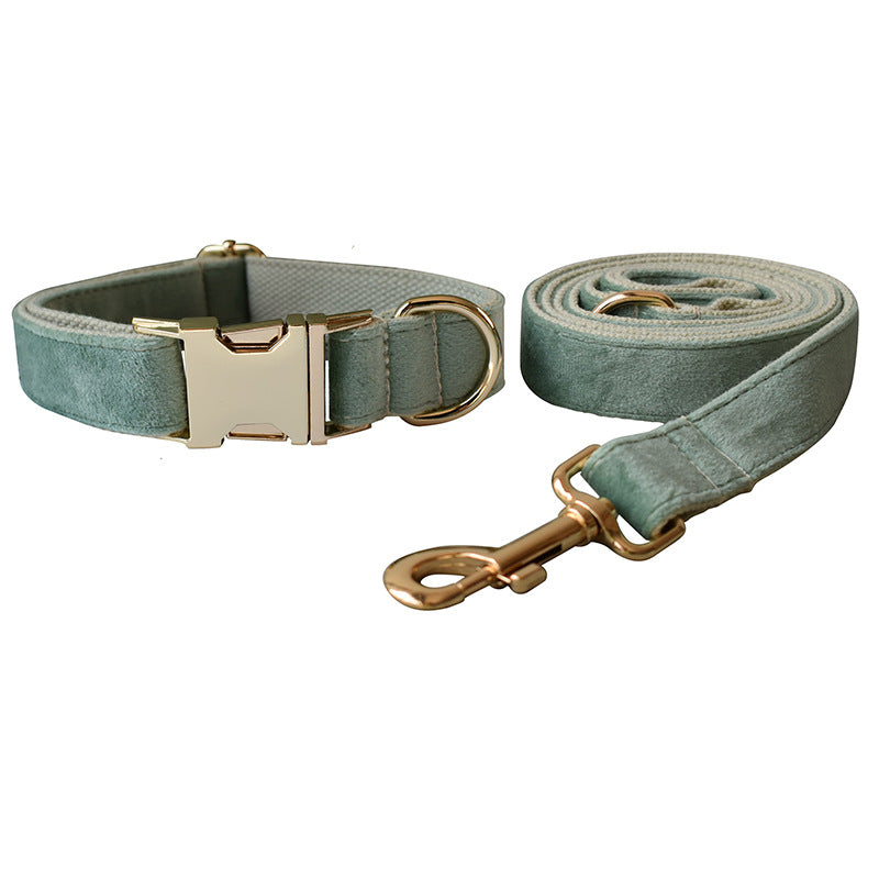 Mint Green Dog Collar And Leash