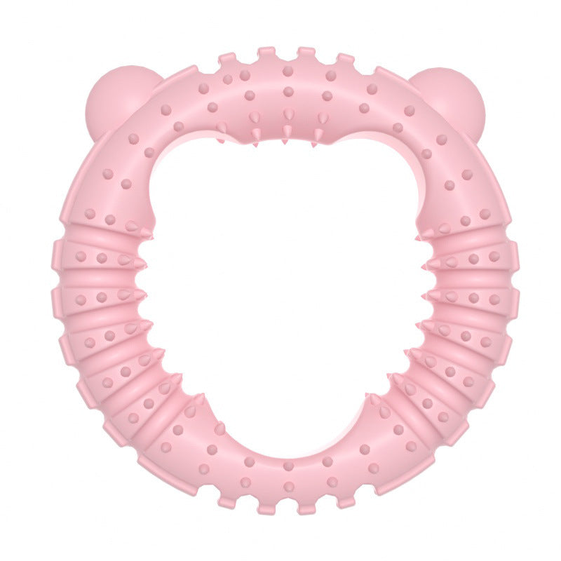 Pet Dog Toy Bear-Type Bite-Resistant Ring