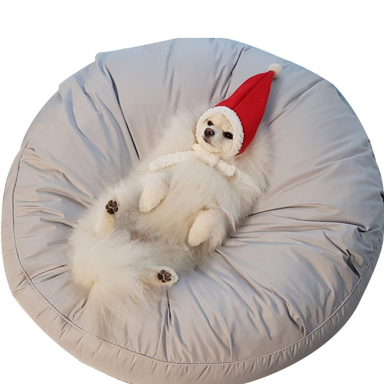 Moisture-Proof Washable Round Pet Bed