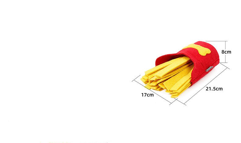 Dog Gnawing Teeth Training French Fries Toy Box