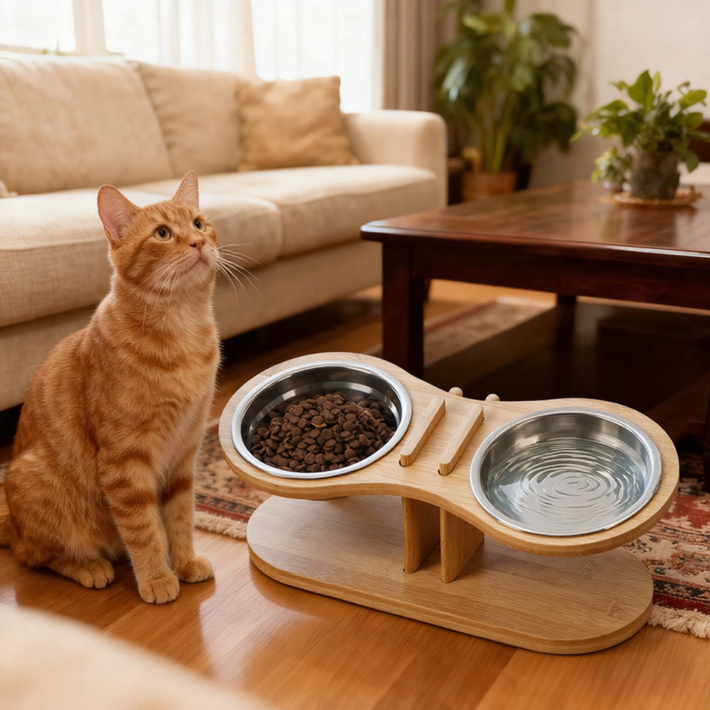 Adjustable Tilted Pet Feeding Stand