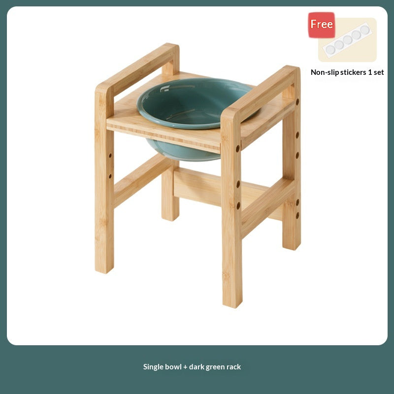 Cross-Border Ceramic Large-Capacity Dog Bowl Feeder